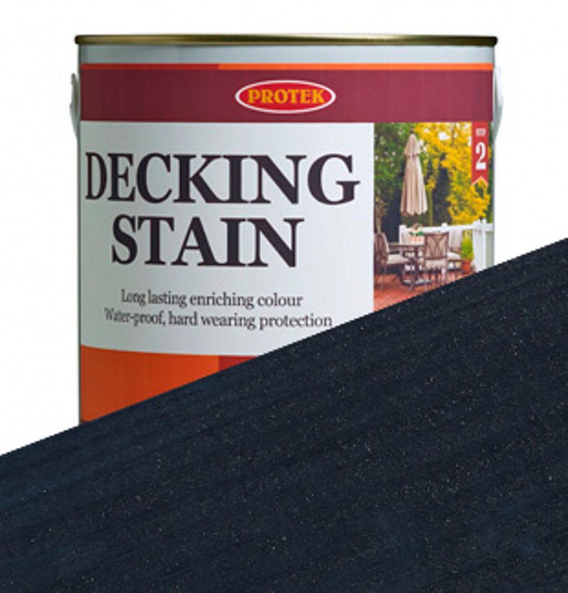 Protek Decking Stain Black 2.5L Earnshaws Fencing Centres